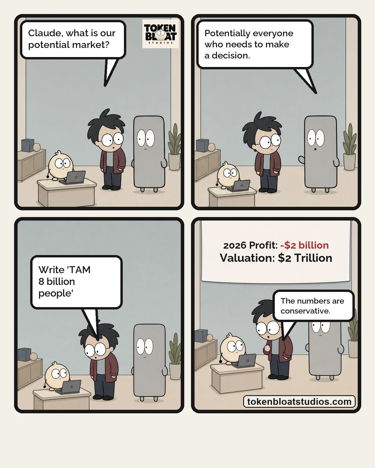 Token Bloat Studios Comic — IPO