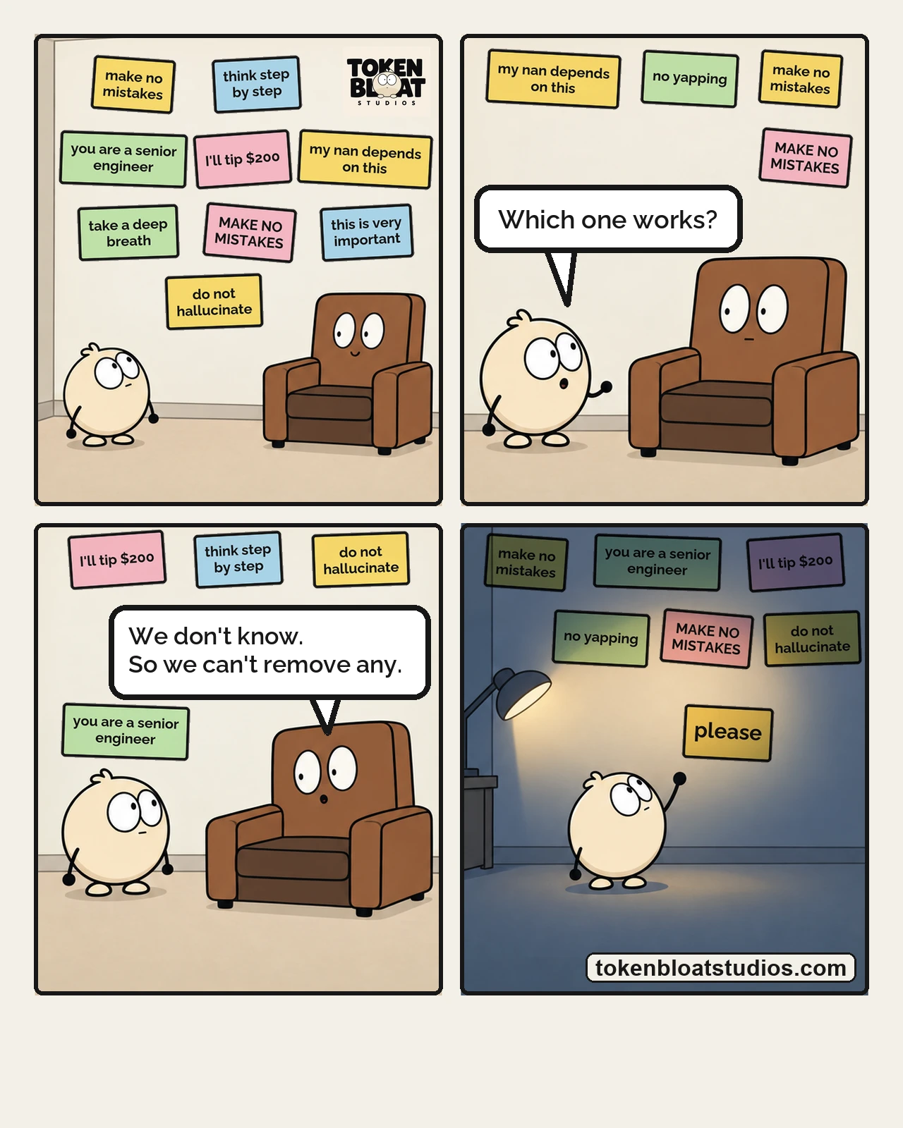 Token Bloat Studios Comic — Load-Bearing