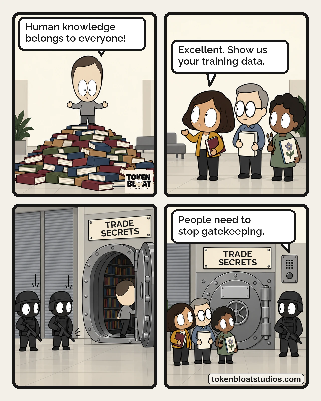 Token Bloat Studios Comic — Open for Business