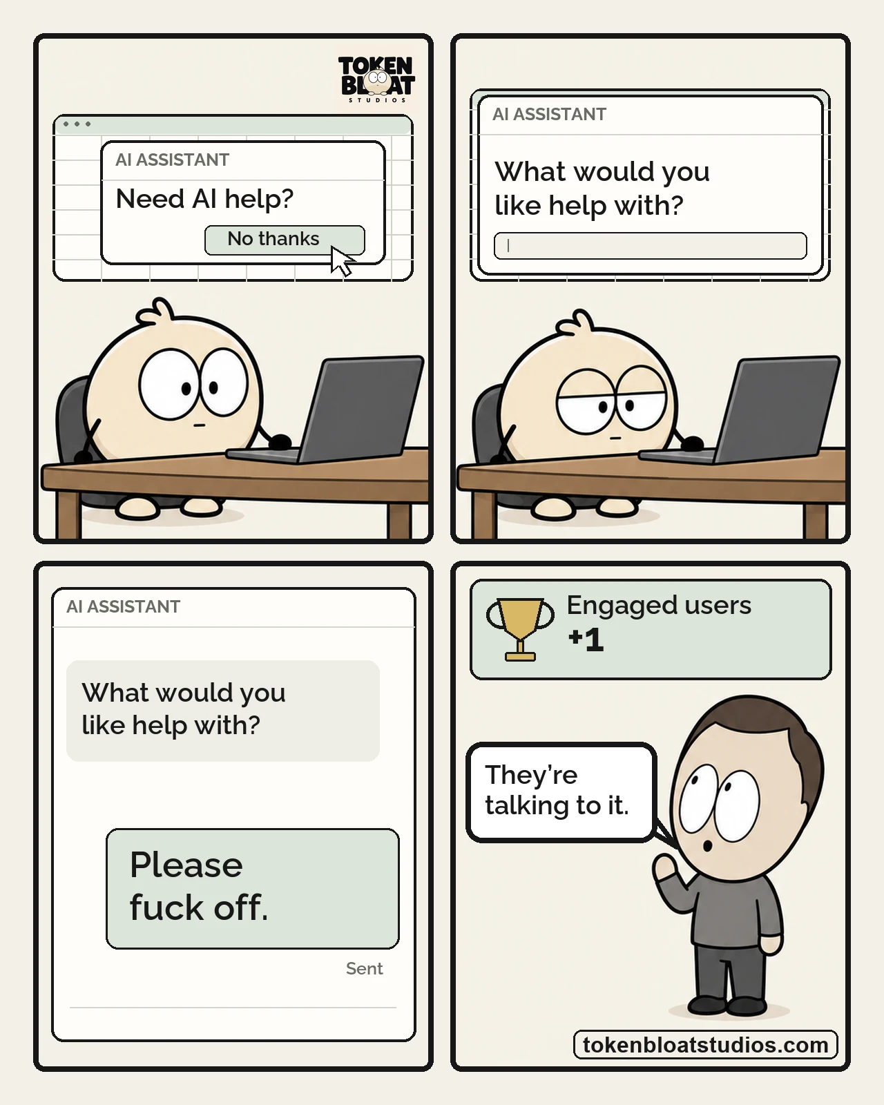 Token Bloat Studios Comic — Organic Adoption