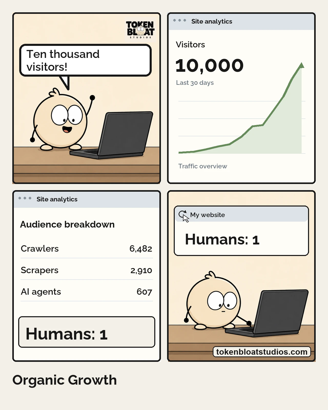 Token Bloat Studios Comic — Organic Growth
