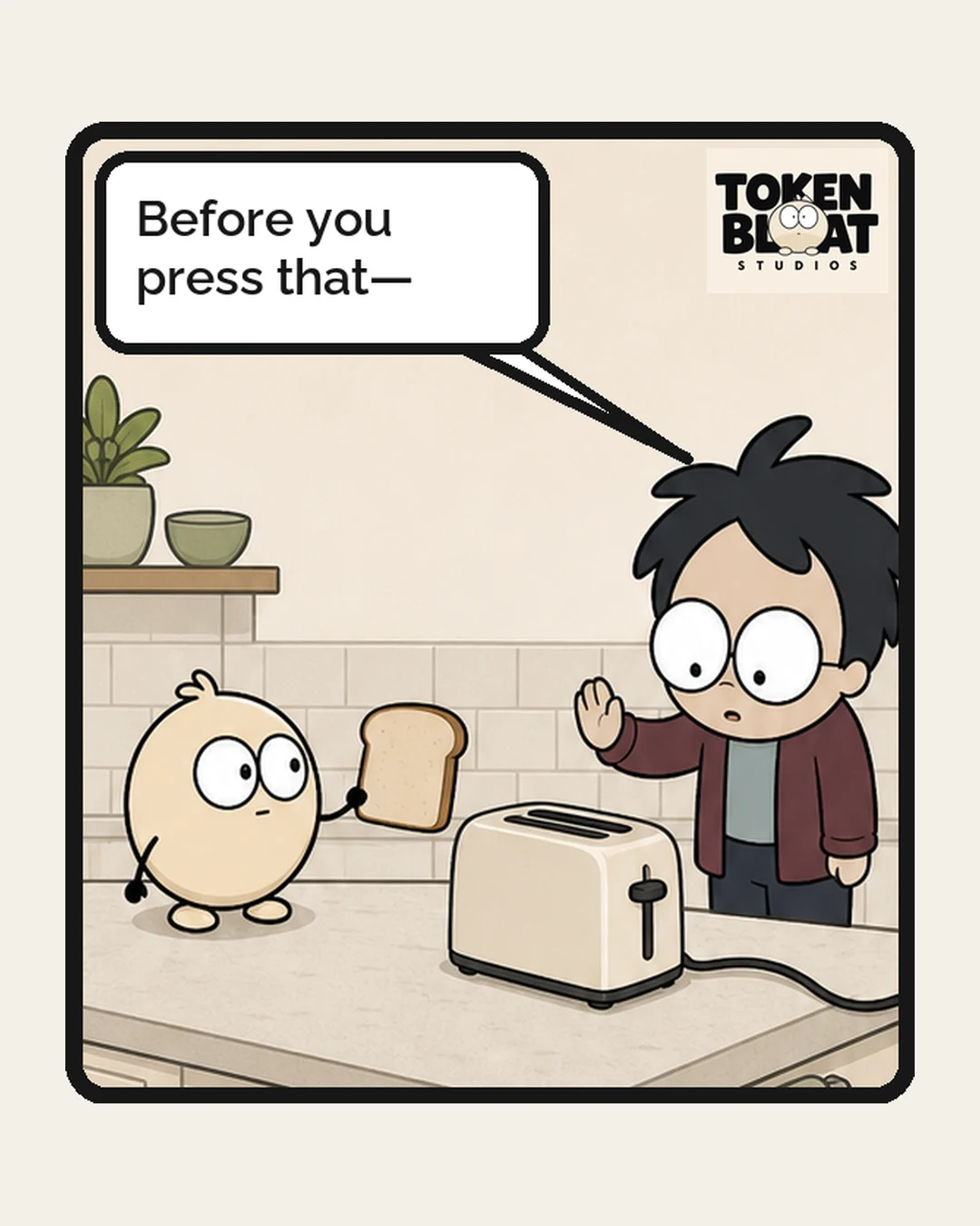 Toaster, panel 1 of 4