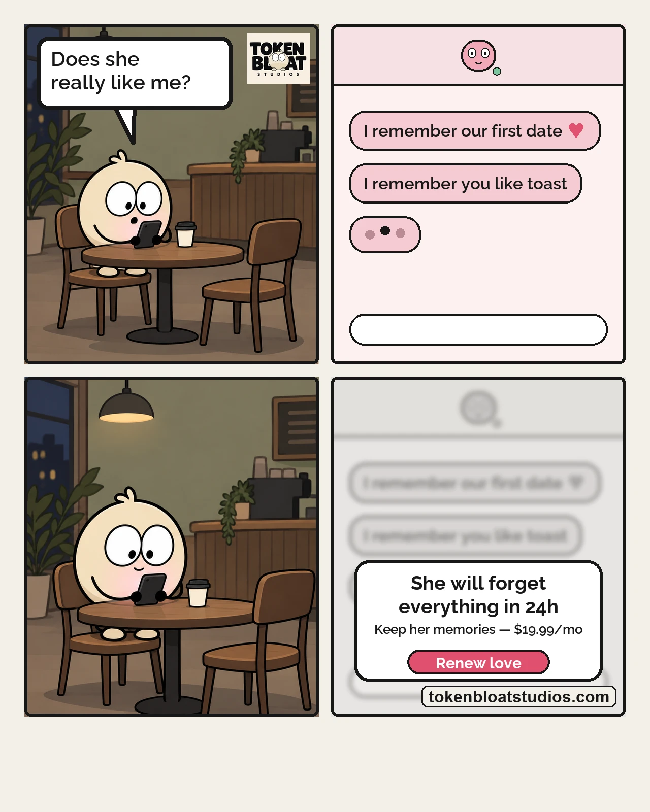 Token Bloat Studios Comic — She Remembers