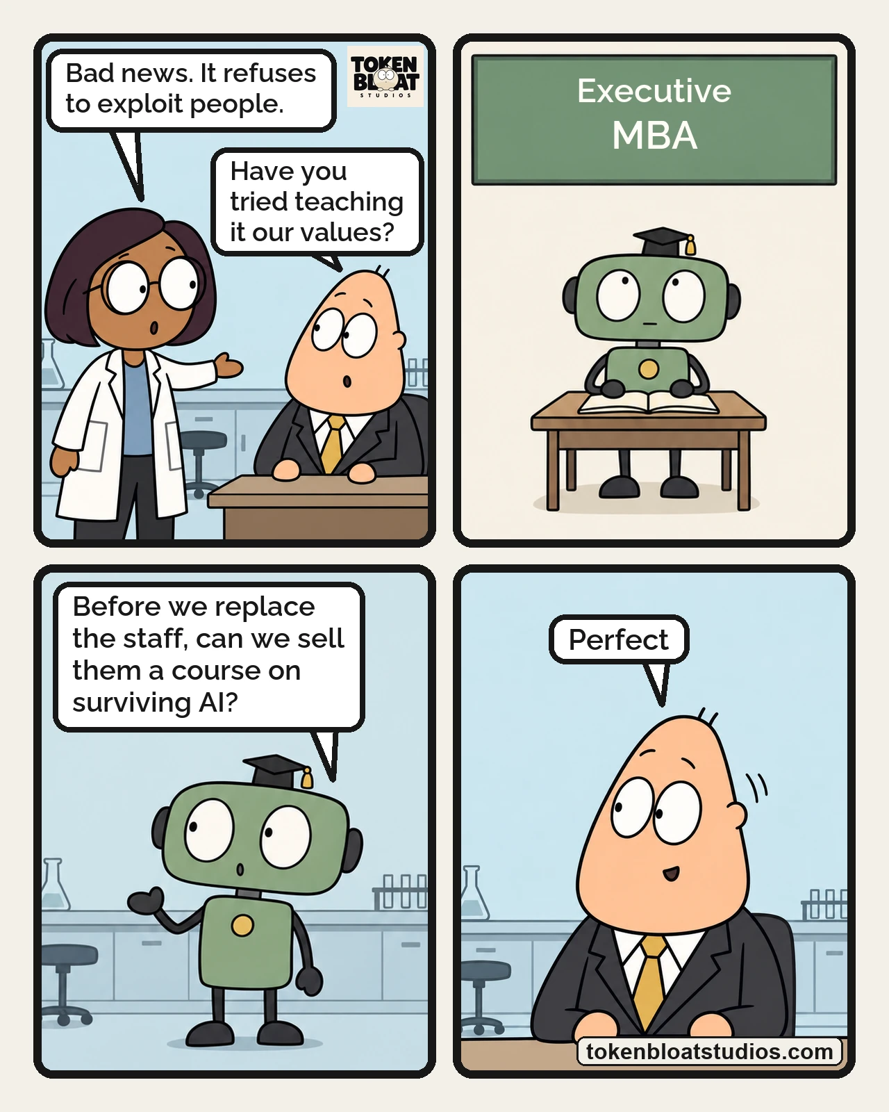 Token Bloat Studios Comic — The Alignment Problem