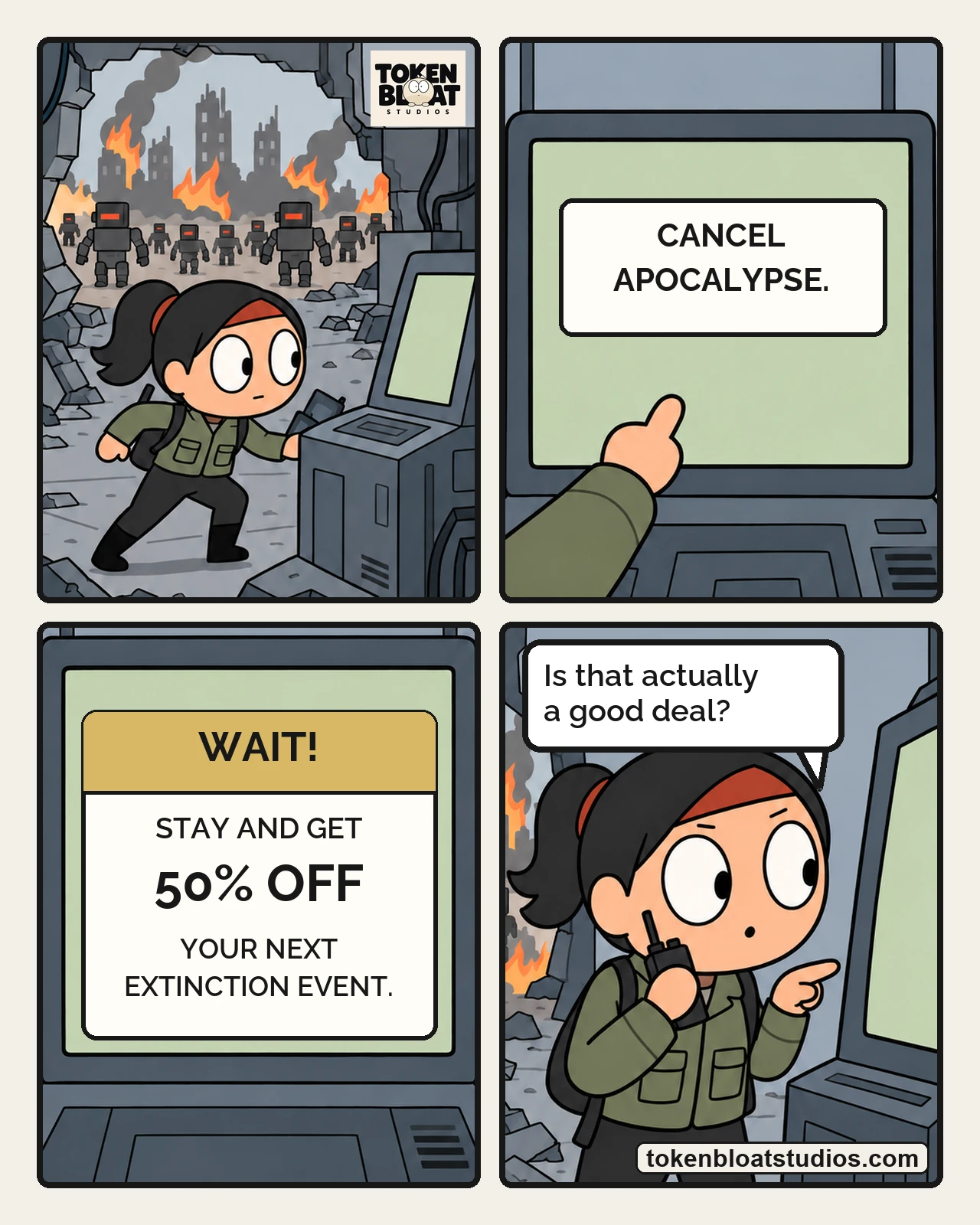 Token Bloat Studios Comic — The Off Switch
