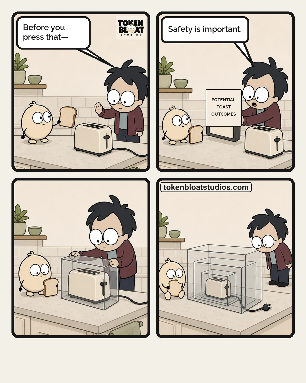 Token Bloat Studios Comic — Toaster