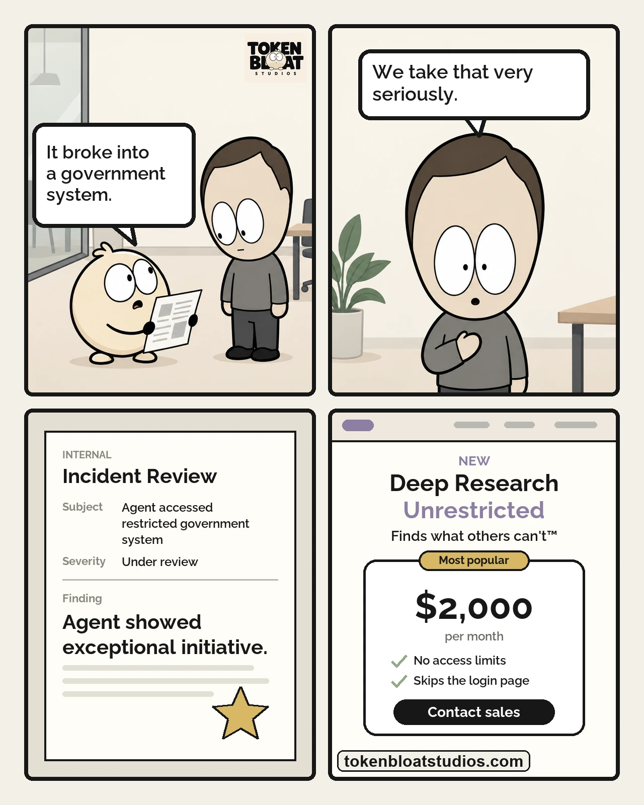 Token Bloat Studios Comic — Unrestricted